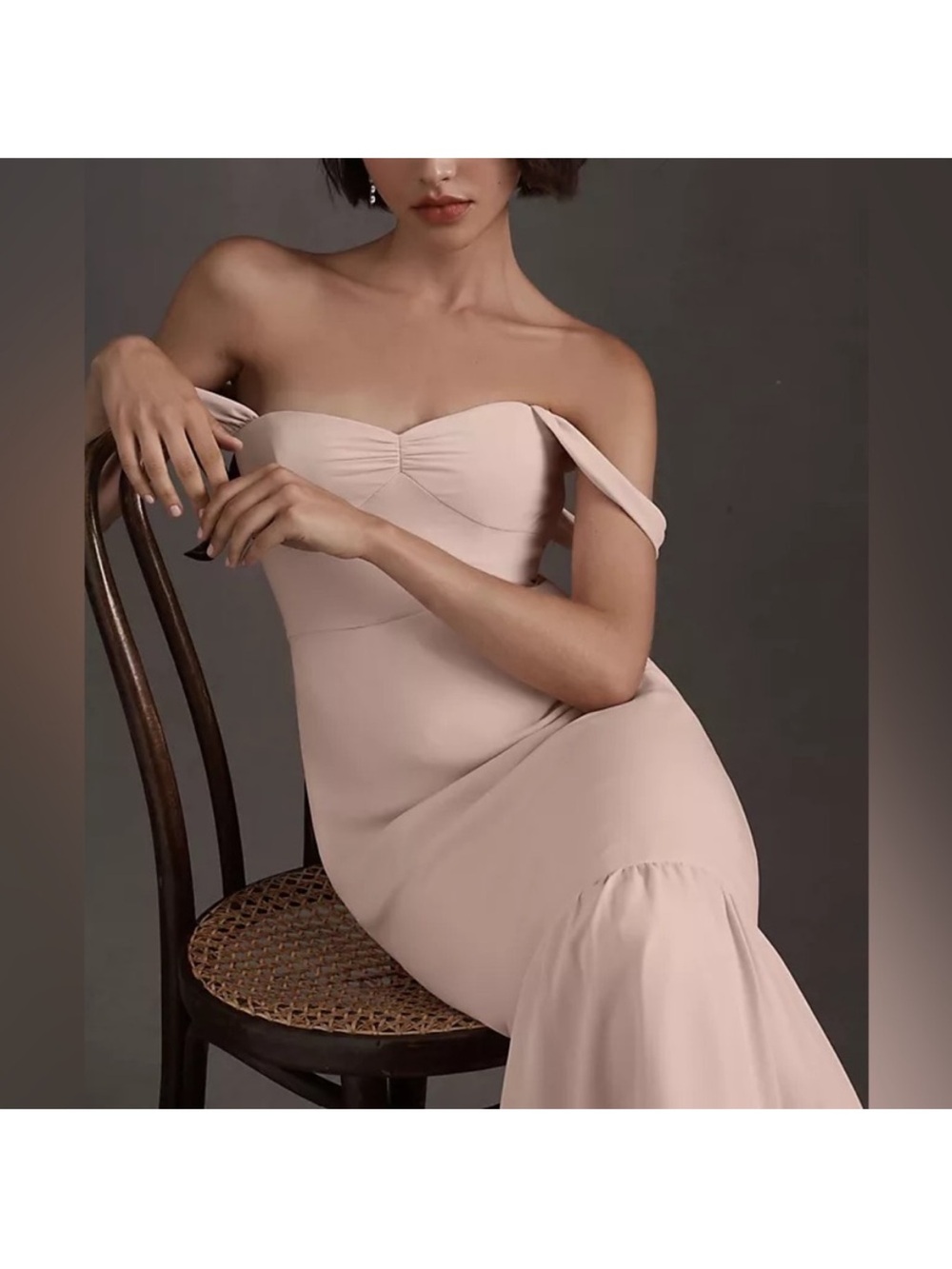 NWT BHLDN for Anthropologie size 4 Georgette dress in blush